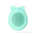 Silicone electric facial cleansing instrument